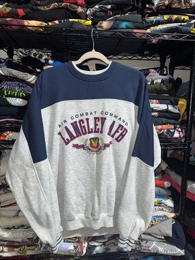 Vintage Air Combat Command Two Tone Crewneck Size Xl